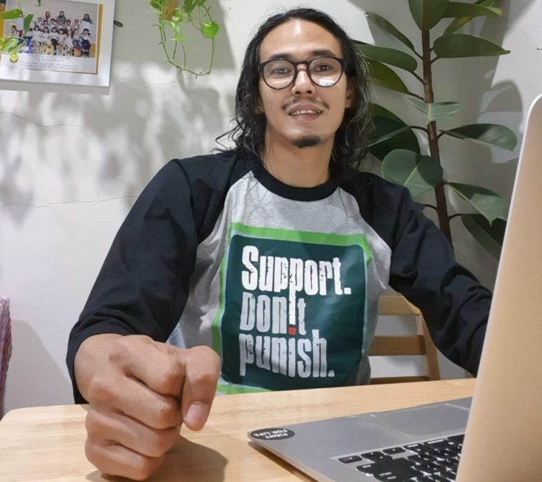 Aditia Taslim Rumah Cemara hari AIDS