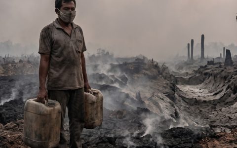 Asap di Langit, Garam di Air: Satu Musim, Dua Bencana di Kalimantan Barat